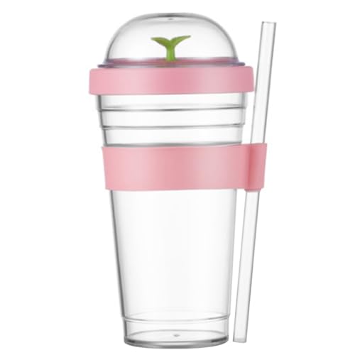 NUOLUX �ė��p�\�ȃX�g���[�J�b�v �W�t�������E�H�[�^�[�{�g�� 360ml ���@�\���s�p�h�����N�J�b�v �ƒ� �I�t�B�X �J�t�F����