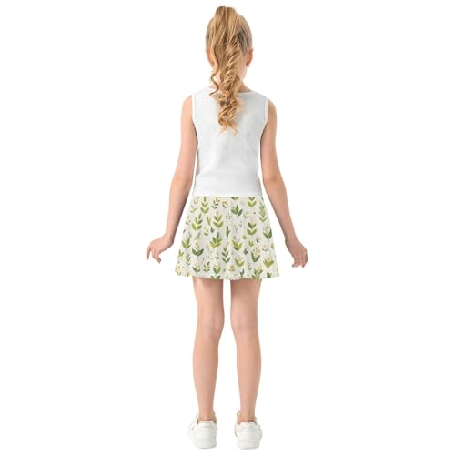 Girls Skorts with Built-in Shorts Flowy Little Girl Skort Little Girl Pleated Skirt with Pockets4