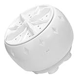 PRETYZOOM Mini Ultrasonic Turbine Washer Portable Powered Washing Machine for Rv Home College and Travel Fully Automatic with and User Friendly Design