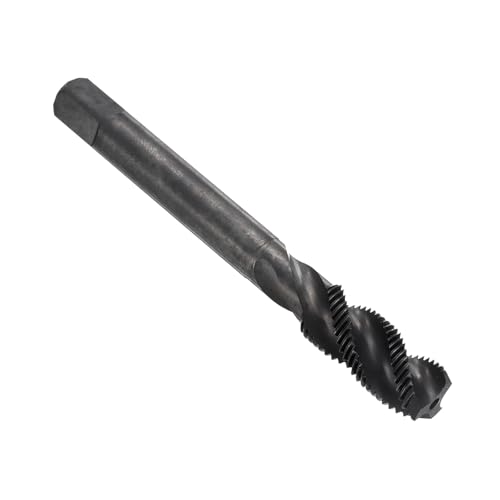 sourcing map Spiral Flute Thread Taps 3/8-24 UNF 2B Machine Threading Tap Bit, Nitrided Coated Screw Tapping Repair Tool, M2 High-Speed Steel (HSS)