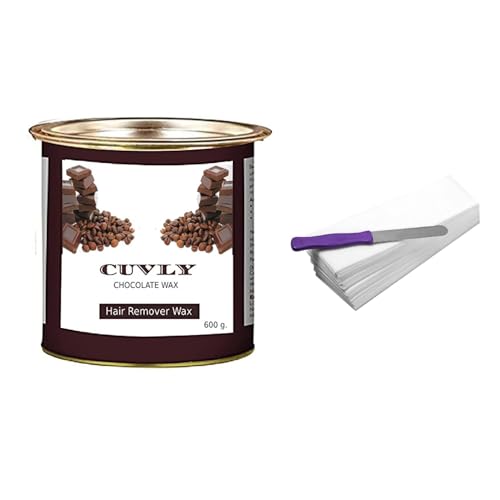 Image of Wax Kit Waxing Kit Chocolate Wax(550 gm) Chocolate Wax(550 gm) Wax Strips 70 pc, Wax Spatula (Knife), Wax for Women (Pack of 4) (cholate wax pack of 2)