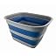SAMMART 15L Collapsible Plastic Washing Tub - Foldable Basin Set Of 2, Grey/Mist Blue, For Camping & Home - View #10