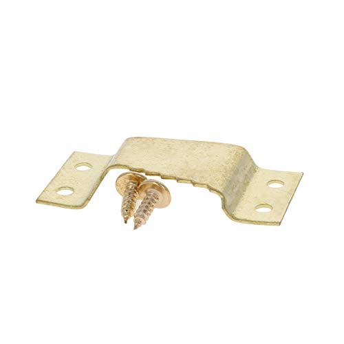 Image of MroMax 100PCS Sawtooth Picture Hangers Iron Picture Hangers 2.05 inch x 0.94 inch 4-Hole Picture Frames Hangers for Hanging Clock Paintings Artwork Picture Frame Hook Photos Gold