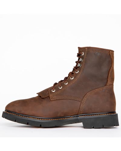 Cody James Men's 8" Mustang Waterproof Lace-Up Kiltie Work Boot Soft Toe - Cwrr23