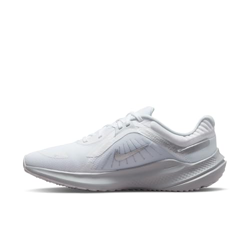 Nike Nike Women's Quest 5 Sneaker, White Metallic Silver Pure Platinum, 8.5