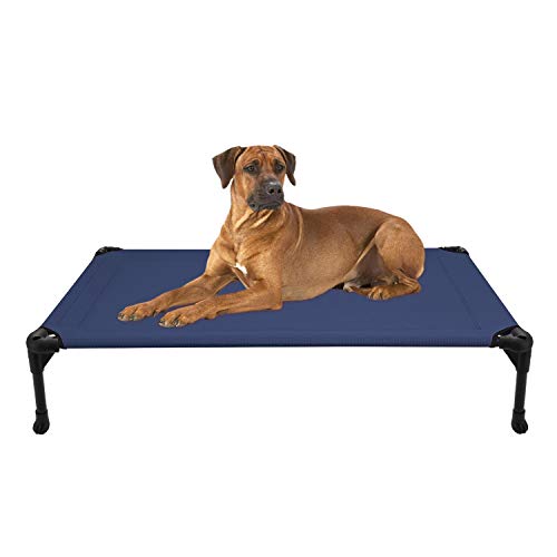 Veehoo Cooling Elevated Dog Bed, Portable Raised Pet Cot with Washable & Breathable