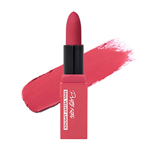 Touch in Sol Pretty Filter Soul Velvet Lipstick 3.5g - Long Lasting Hydrating Formula Semi Matte Lipstick, Daily Natural Lip Color with Romantic Look (#3 Melbourne Pink)