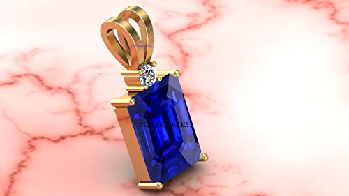 Saphir bleu naturel AAA+ Mtrolls : médaillon d'exception en argent sterling 13 carats pour initié - 4