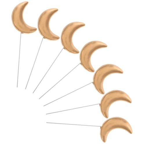 ULTECHNOVO 10 Piezas decoraciones de estrellas bolas de pastel decoraciones comestibles para pasteles feliz cumpleaños toppers topper de pastel de oro estatuilla de astronauta Espuma Dorado