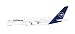herpa 612319 – Airbus A380, Lufthansa Doppeldecker, Wings, Modell Flugzeug mit Standfuß, Modellbau, Miniaturmodelle, Sammlerstück, Kunststoff, Snap Fit - Maßstab 1:250
