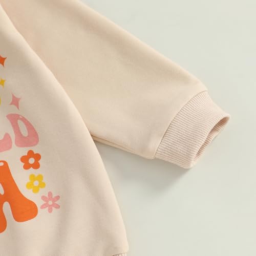 Baby Mädchen 1. Jahr Geburtstags Sweatshirt In My One Year Old Era Langarmshirt Oberteil Baby Mein Erster Geburtstags Outfit Sommer Kleidung (In My One Year Old Beige, 12-18 Months)