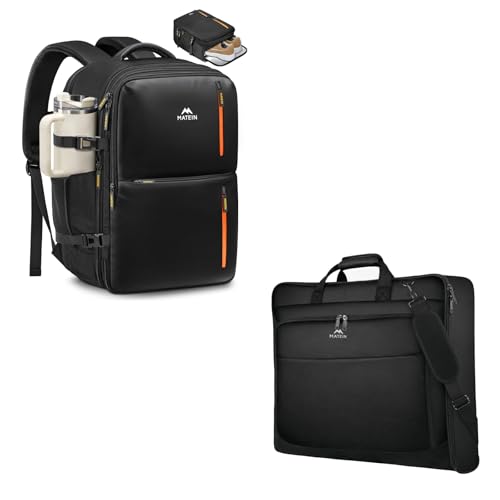 MATEIN Travel Backpack 18x14x8 with Shoe Compartment & USB