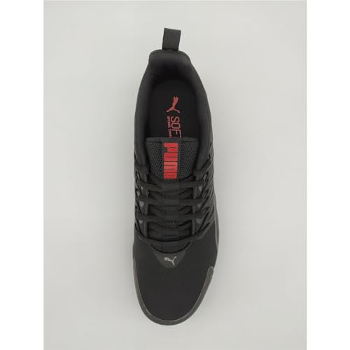 PUMA Mens Voltaic Evo Cross Trainer, PUMA Mens Black-Stormy Slate-for All Time Red, 10