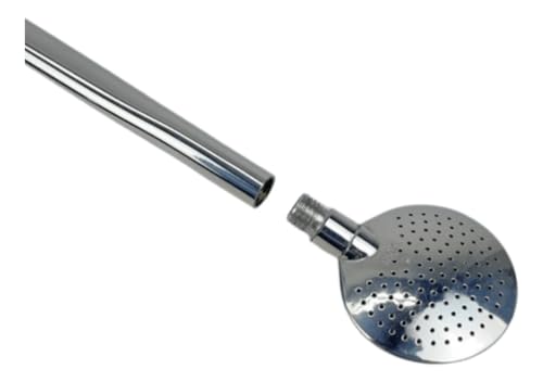 Bomba Chata Chimarrão Aço Inox Bojo Rosca Escova Limpeza 23cm