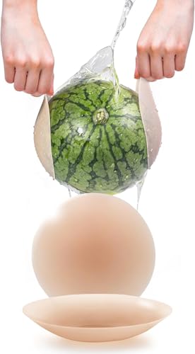 Image of Popilush Nipple Covers for Women Reusable Silicone Sticky Bra Pasties Waterproof with Travel Case