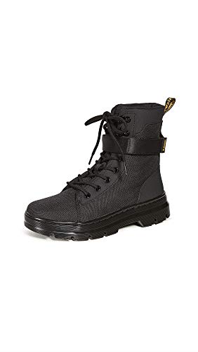 Dr. Martens Women's Combs W Tech Fashion Boot, Black Extra Tough 50/50 & Black Ajax & Black Sp Webbing, 5 UK