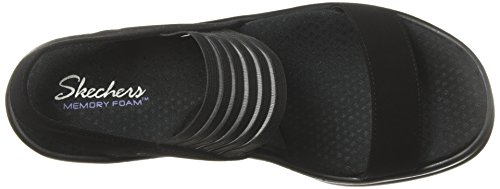 Skechers Cali Women's Rumblers-Sci-Fi Wedge Sandal, Black, 8 W Us #TOP4