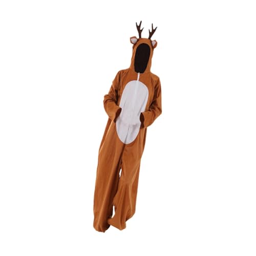 Costume de renne de Noël en polyester pour tenue de cosplay et fêtes