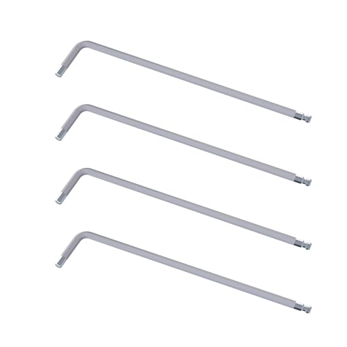 FOCMKEAS 4pcs 1/16" Ball End Hex Key Allen Wrench, Grey