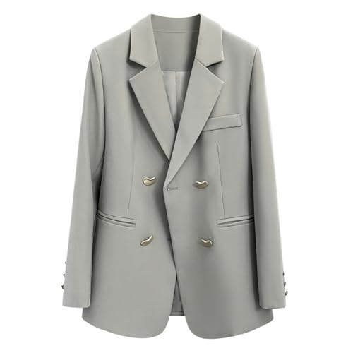 Chaqueta entretiempo mujer de estilo británico elegante con botones 2