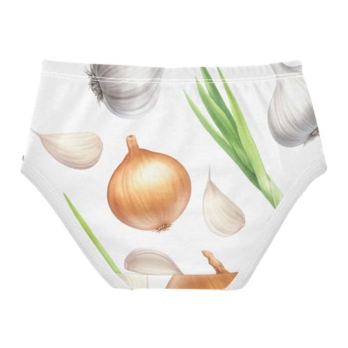 Realistic Garlic Vegetable Toddler Underwear Floral 2t Cotton Girl Panties Cute Pattern Briefs Kids Undies2