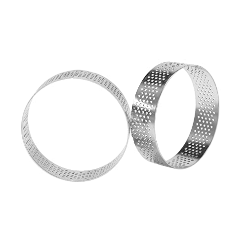 Anillos de tarta circulares microperforados que evitan que la masa se deforme 5