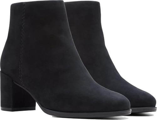Clarks Clarks Women's Freva 55 Zip Black Suede 8.5 Medium