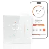 🕒 Programas horarios flexibles: programación de 7 días con hasta 6 horarios de conmutación al día, modo vacaciones y control manual para una gestión eficiente de la calefacción.