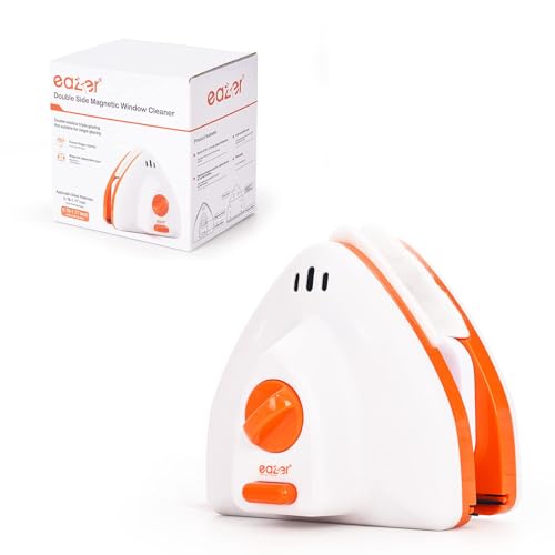eazer (イーザー) マグネット式ウィンドウクリーナー 両面ウィンドウクリーニング器具 屋外ウィンドウクリーナー 10ギア 調節可能 ハイライズウィンドウクリーニング用 (厚さ0.79インチ~1.77インチ対応)