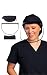 Hairbrella Medical Pro Face Shield Womenâ€™s Rain Hat, Waterproof, Sun Protection, Satin-Lined, Shield Visor, Face Shield Attaches Black