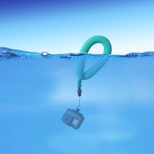 Luxebell Waterproof Camera Float, Floating Wrist Strap for GoPro Hero 11 10 9 8 7 6 5 4 AKASO Nikon Canon Camera Key Phones Case Underwater Keychain Lanyard Accessories