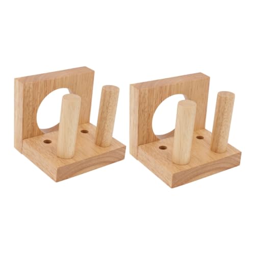 GOOHOCHY Baseball Bat Holder for Wall 2pcs Wooden Bat Mount Modern Sports Equipment Storage
