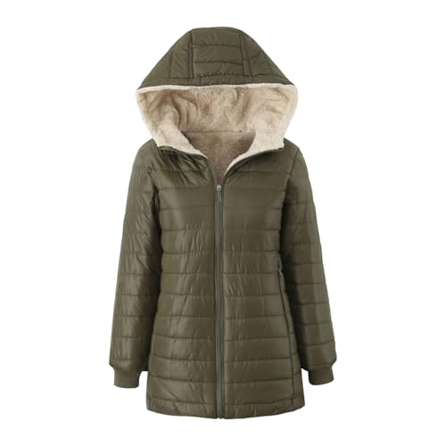 Women's Lightweight Long Sleeve Full-Zip Puffer Hooded Winter Long Outwear Coat Parka Down Jacket Trendy Outerwear4