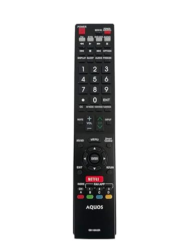 Image of LipiWorld GB118WJSA LCD Led Tv Remote Control (Suitable - Sharp Led Tv Remote Old Exactly Same Will Only Work) Compatible for Sharp AQUOS