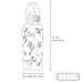 Imagen de Biberón para adultos de 400 ml sin BPA vidrio con diseño impreso tetina de silicona y pajita