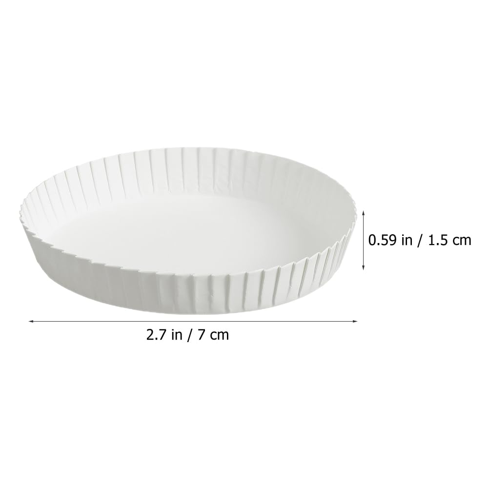 Lurrose Couvercles De Tasse En Papier Biodégradables 150 Pièces Couvercles Jetables Pour Boissons Chaudes Et Froides Protection Contre La Poussière Pour Bar Restaurant Ktv