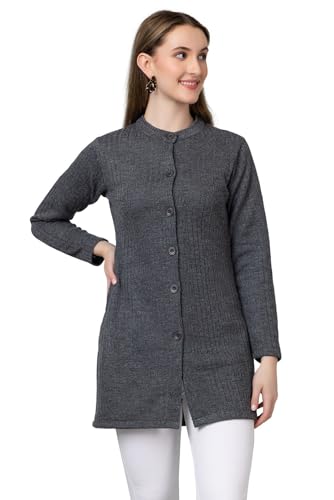Image of HIFZAA Womens Woolen Long Cardigan Sweater for Women Winter wear for Ladies M to 4XL