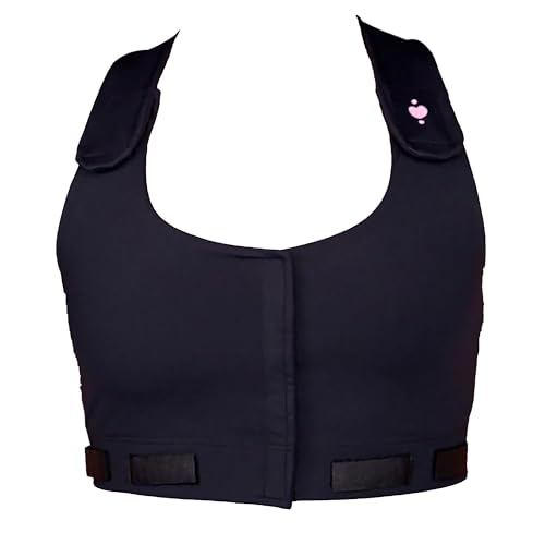 heart&core Larissa Bra, Easy to Wear Post-Surgery Bra - Post Augmentation, Comfortable, Quick-Drying, Patented Drain Tab3
