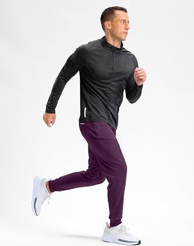 Image of G Gradual Men's Golf Joggers Pants with Zipper Pockets Stretch Sweatpants Slim Fit Track Pants Joggers for Men Work Running