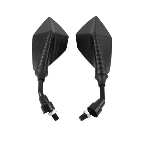 Espejos de motocicleta universales negros de 10 mm y espejo retrovisor moto cross HD