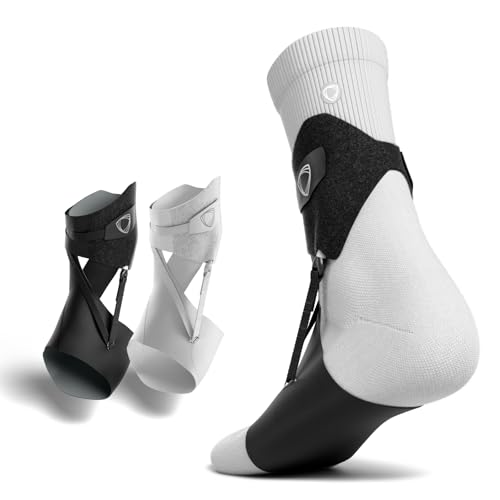 Image of BetterGuards Lite Ankle Brace - Lightweight Sports Ankle Support for Men & Women | Stabilizer for Comfort & Mobility | Breathable, Non-Compression Fit for Sports, Training & Recovery (Black, Small, Left)