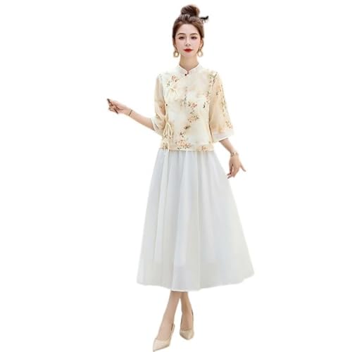Robe chinoise deux pièces pour femme : le confort fluide sans sensation d'oppression