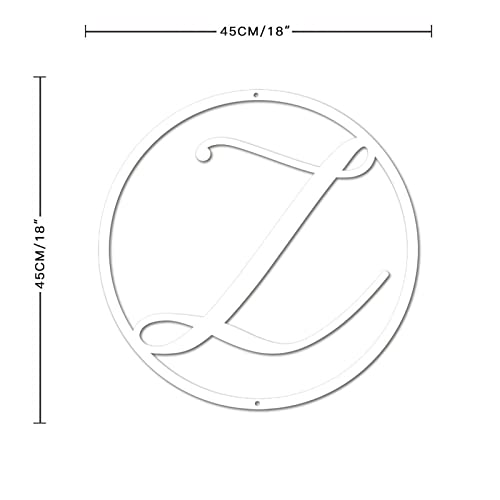 Lettre en métal déco extérieure initiale Z抗锈耐用门饰 - 2