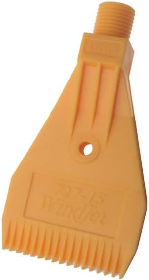 G1/4 external thread, flat air outlet hole,Single fixed hole nozzle made of ABS material, suitable for air compressor accessories, very suitable for dust removal and drying（yellow） (5Pcs)