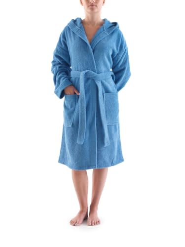 Peignoir lavande taille L compact pour ne plus attraper froid après le bain - 3
