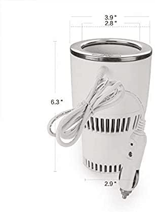 Miniatura 2 de BFYCHYC - Enfriador de vasos de automóvil 2 en 1 de alta calidad, calentador inteligente para tazas de auto, soporte para vasos (color blanco y