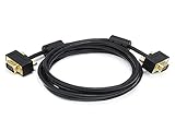 Monoprice 106360 6-Feet Ultra Slim Super VGA Male to Male Monitor Cable with Ferrites