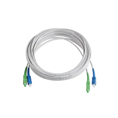 Equipos de comunicación Cable óptico SC UPC+APC a UPC+APC, cable de extensión monomodo de 2 núcleos for interiores, cable de conexión de fibra óptica de 60 m, 70 m, 80 m y 90 m. Puente de fibra óptica