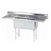 Advance Tabco FS-2-1524-24RL Fabricated NSF Sink, 2-Compartment, 24" Right & Left Drainboards,