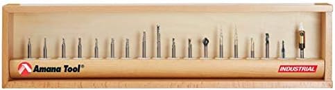 Amana Tool - AMS-162 18-Pc Aluminum Cutting Solid Carbide Advanced CNC Router Bit Collecti